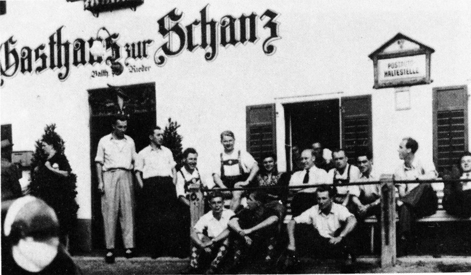 Teilnahme am 90. Gründungsfest der KF Grunden am Traunsee. (v.l: Max Jahn, Karl Zerle, Fritz Ludiwg, Sigurd Schmid, Stadtpfarrer und Präses Martin Lederle, n.n. Michael Endres, Walter Dehling, Fritz Weber, Hans Beyer - unten: Georg Remmele, Georg Schaller, Rudolf Schmid Teilnahme am 90. Gründungsfest der KF Grunden am Traunsee. (v.l: Max Jahn, Karl Zerle, Fritz Ludiwg, Sigurd Schmid, Stadtpfarrer und Präses Martin Lederle, n.n. Michael Endres, Walter Dehling, Fritz Weber, Hans Beyer - unten: Georg Remmele, Georg Schaller, Rudolf Schmid